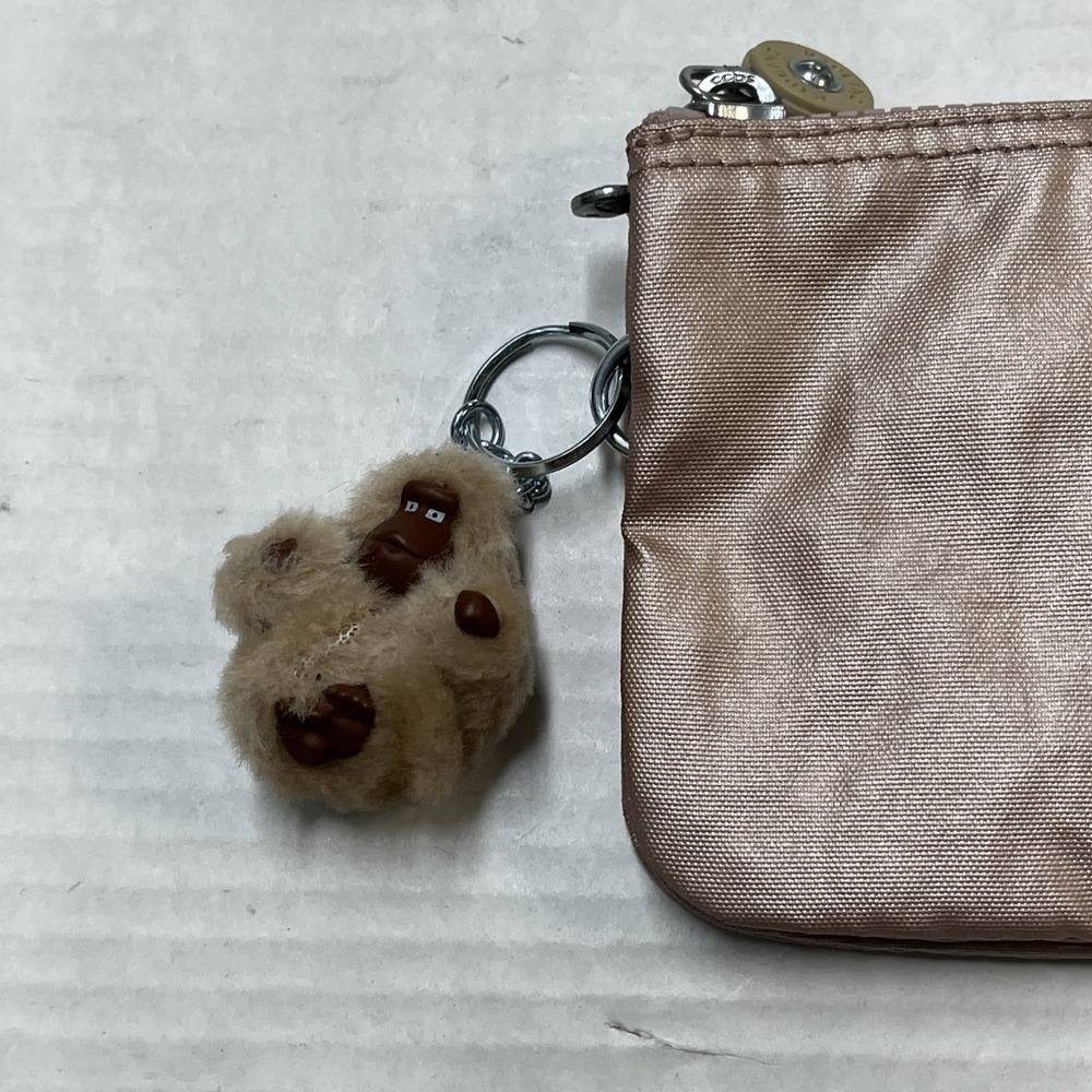 Kipling Creativity Pouch Rose Gold Monkey Keychai… - image 3